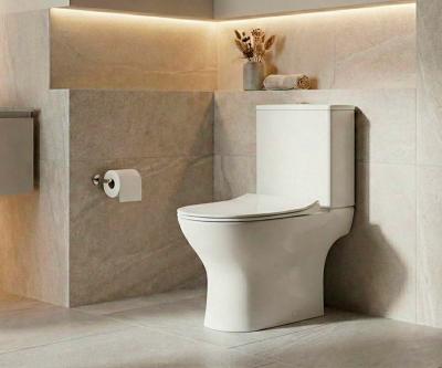 Унитаз напольный CONCEPT SLIM Combi RimOff с сиденьем