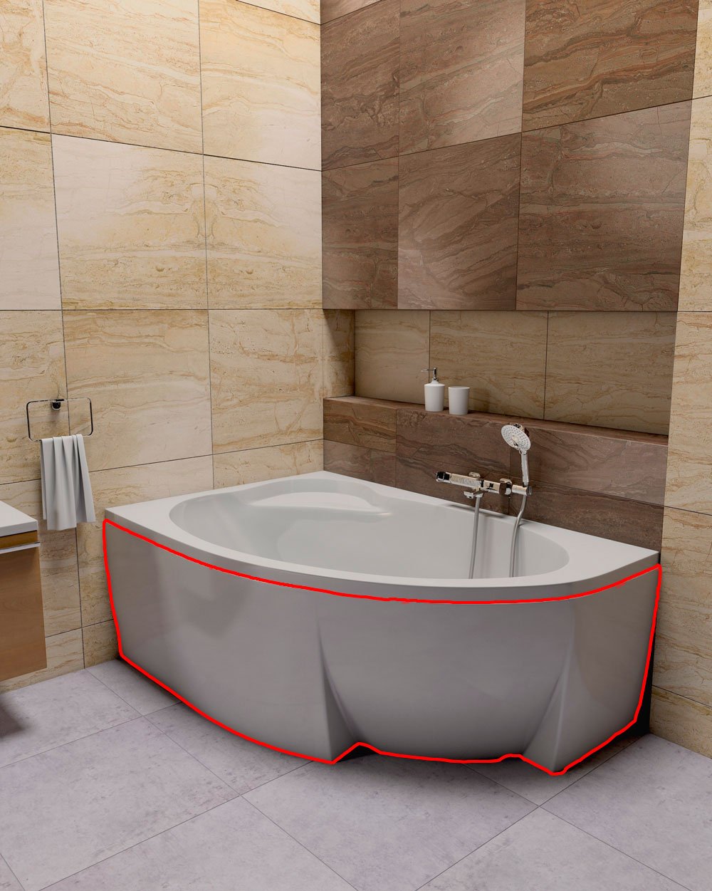 Экраны для ванной на заказ от Alavann, изготовим экраны по индивидуальным размерам в Москве