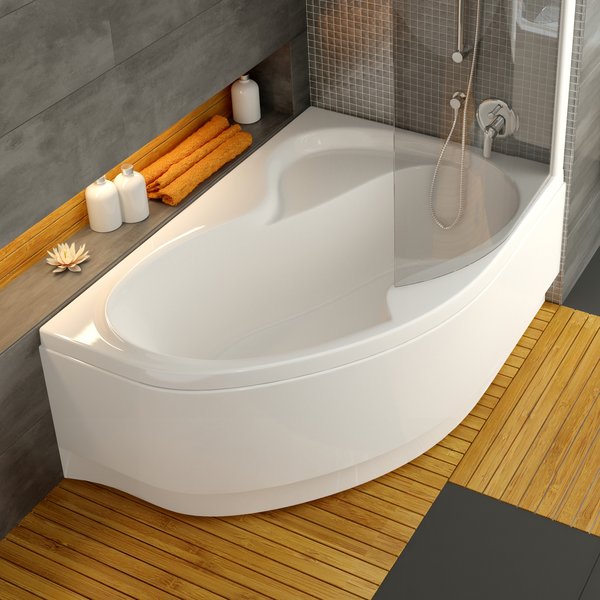 Фронтальная панель для ванны раздвижная Aquanet Vita 160 белый