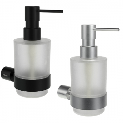 Дозатор для рідкого мила Fold FD 231 (скло), чорний матовий