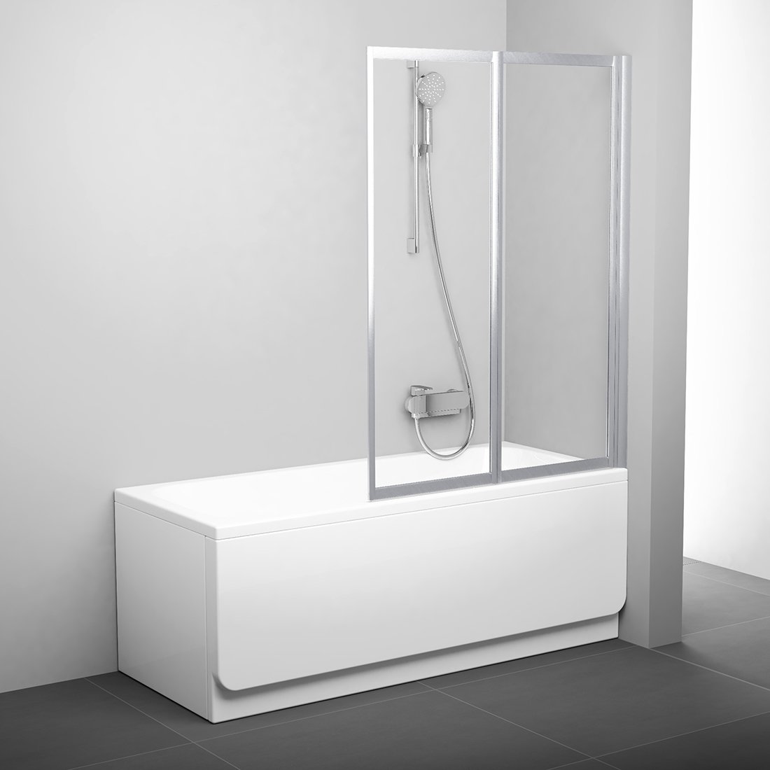Шторка для ванны Ravak VS2-100 сатин+transparent