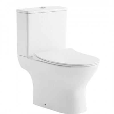 Унитаз напольный CONCEPT SLIM Combi RimOff с сиденьем