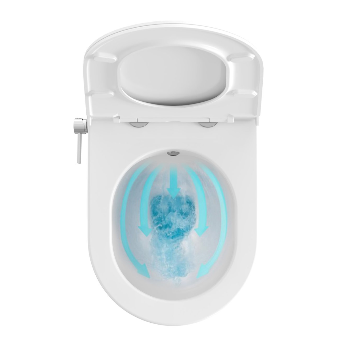 Унитаз-биде Uni Chrome без ободка купить в Киеве и Украине