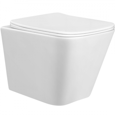 Унитаз подвесной CONCEPT CUBE RimOff с сиденьем