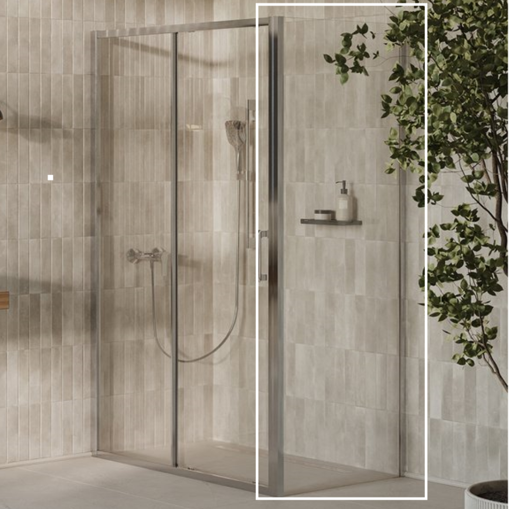 Неподвижная стенка для душа XPSPS-90 Полир.алюм. TRANSPARENT