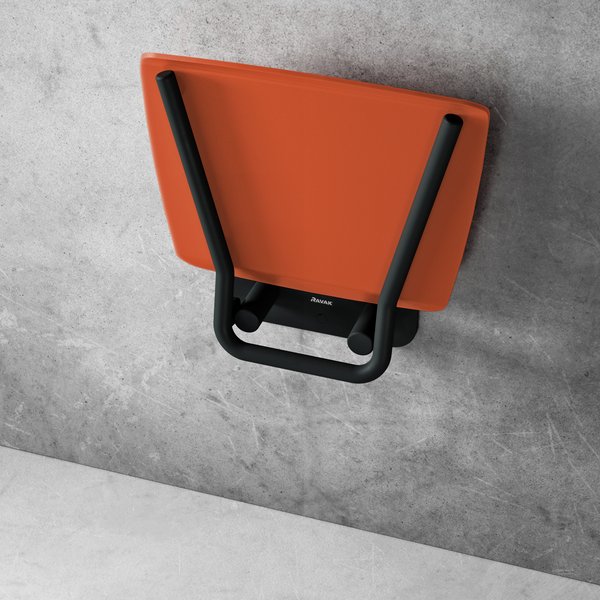 Сидіння для душу Ravak Ovo B II оранжевий/чорний (знято з виробництва)