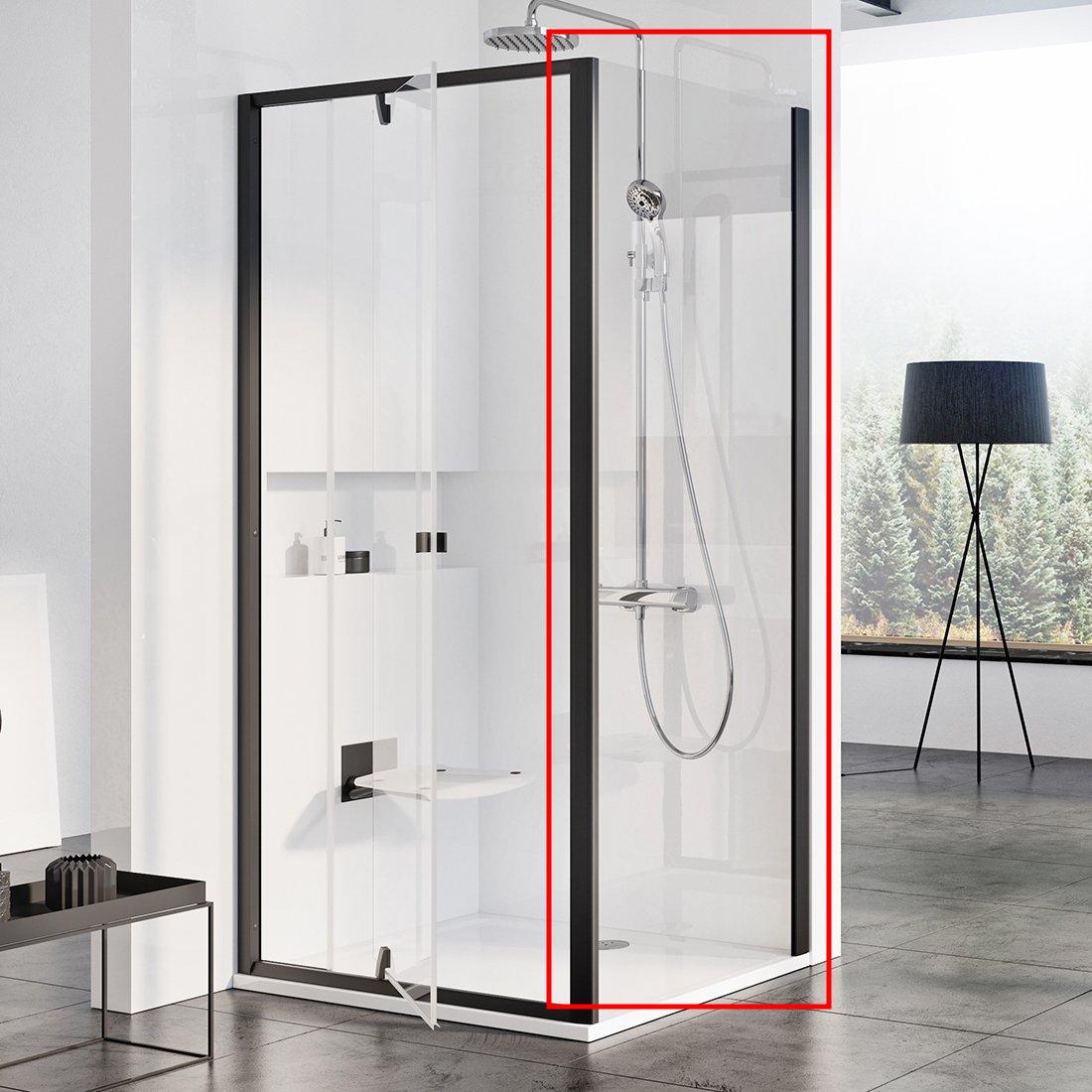 Неподвижная стенка Ravak Pivot PPS-90 черный+transparent