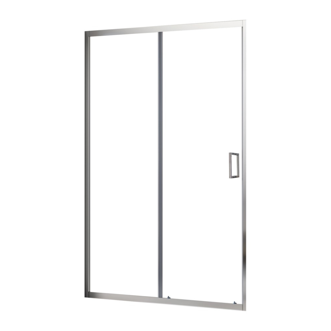 Душевые двери SLDP2-100 Полир.алюм. TRANSPARENT