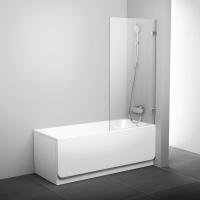 Неподвижная шторка для ванны Ravak BVS1-80 хром+transparent