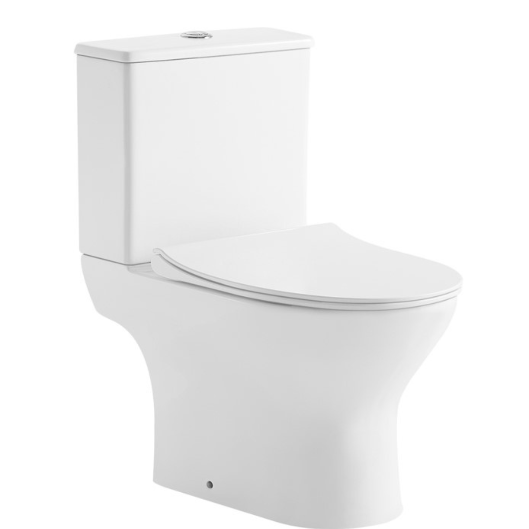 Унітаз підлоговий CONCEPT SLIM Combi RimOff з сидінням