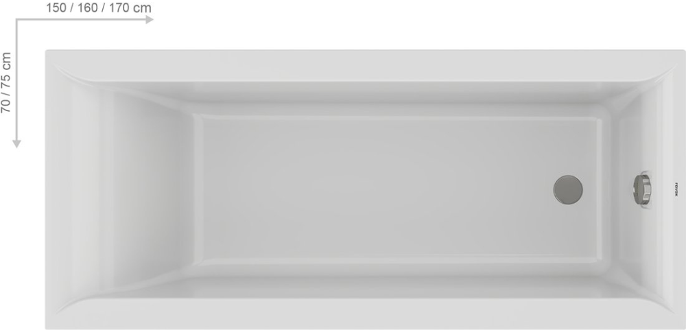 Ванна FAVORIT 170x75