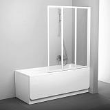 Шторка для ванны Ravak VS3-130 белый+transparent